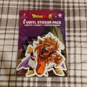 Dragon Ball Z Vinyl Sticker Pack (5 Stickers) 🔥🐉 Factory Sealed